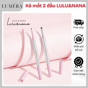 Bút Kẻ Mắt 2 Đầu LULU&NANA Siêu Mảnh Chì Kẻ Mắt Mượt Mà Lâu Trôi Bền Màu Khô Nhanh Bám Lâu