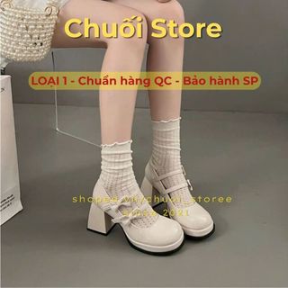 Giày cao gót nữ da PU tổng hợp dệt vải đế cao su thanh lịch nữ tính dịu dàng tinh tế