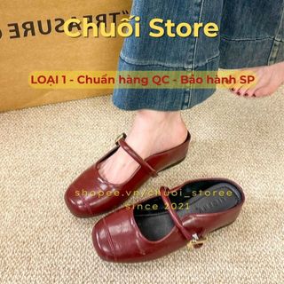 Giày sục nữ da PU tổng hợp dệt vải đế cao su dễ phối đồ nhẹ nhàng nữ tính tinh tế
