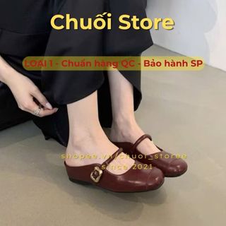 Giày sục nữ da PU tổng hợp dệt vải đế cao su dễ phối đồ nhẹ nhàng nữ tính tinh tế