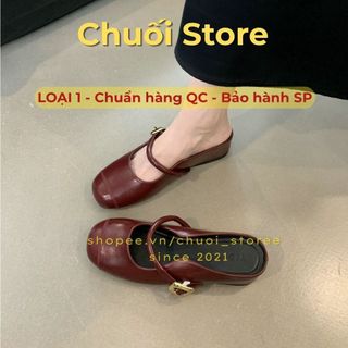 Giày sục nữ da PU tổng hợp dệt vải đế cao su dễ phối đồ nhẹ nhàng nữ tính tinh tế
