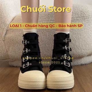 Giày thời trang nữ da PU tổng hợp dệt vải đế cao su năng động hiện đại thời trang dễ phối đồ