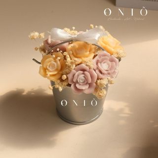 Hoa sáp thơm tone màu ngẫu nhiên, Quà tặng sinh nhật, quà tặng tốt nghiệp - Little Garden - ONIÕ