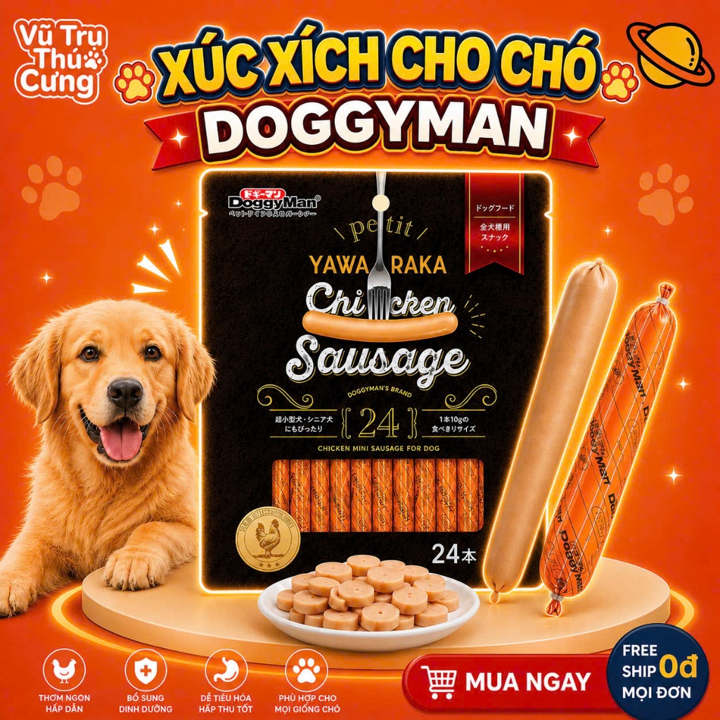 Xúc Xích Dinh Dưỡng Cho Chó DoggyMan