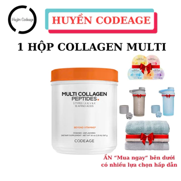 (COLLAGEN CAM) Thủy Phân Multi Codeage Peptides Codeage 450g thủy phân từ Gà, Bò,Nước hầm xương,Vỏ trứng - Huyền Codeag