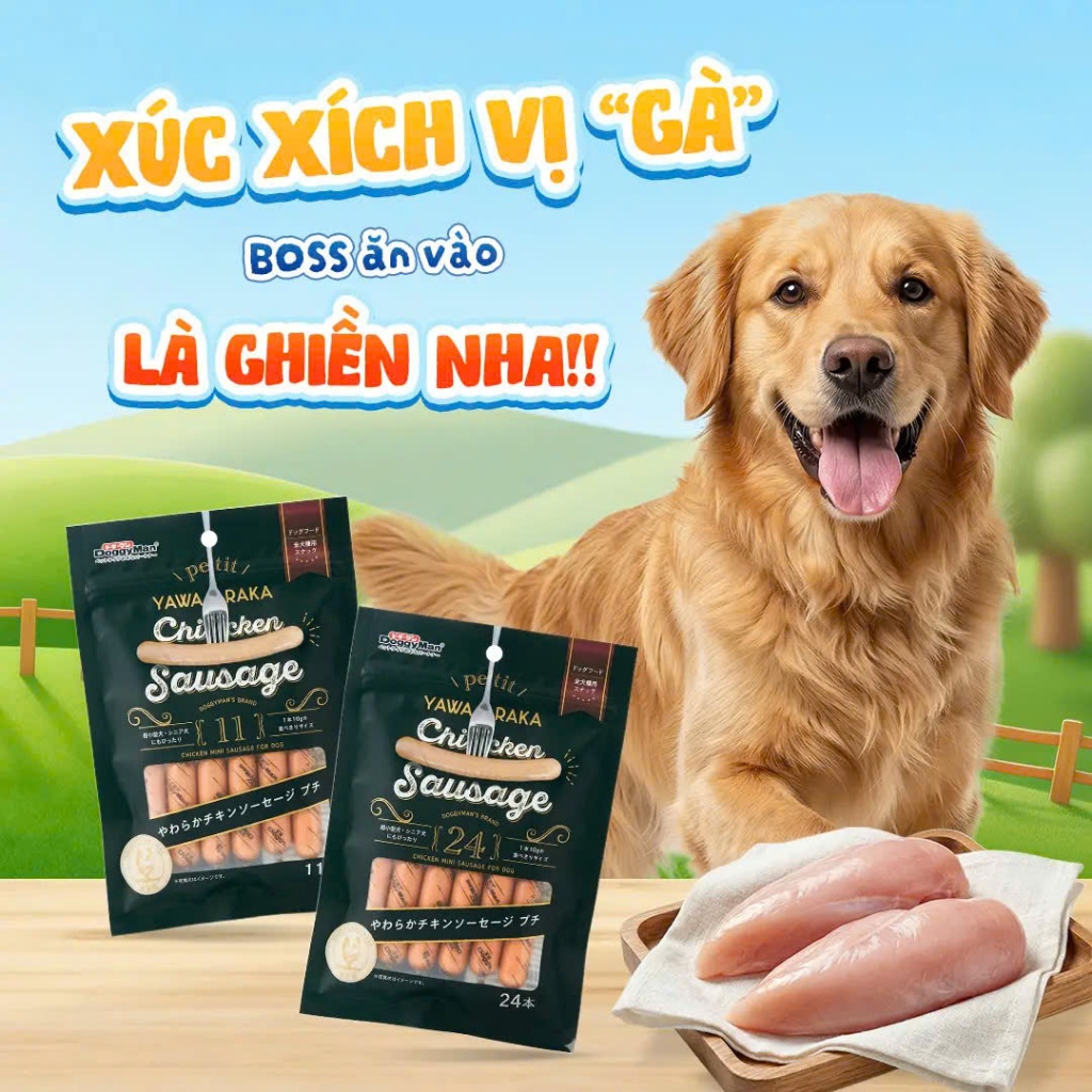 Xúc Xích Dinh Dưỡng Cho Chó DoggyMan