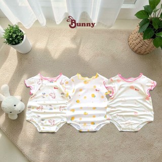 Combo 3 body chip bé gái Bunnybaby chất thun cotton cho bé 3-10kg Bubbybaby-GV