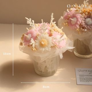 Hoa sáp thơm tone màu ngẫu nhiên, Hương thơm tinh dầu, quà tặng sinh nhật, quà tặng tốt nghiệp - Tulle Bloom - ONIÕ