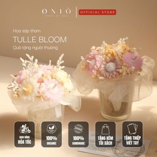 Hoa sáp thơm tone màu ngẫu nhiên, Hương thơm tinh dầu, quà tặng sinh nhật, quà tặng tốt nghiệp - Tulle Bloom - ONIÕ