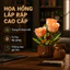 DIY Hoa Hồng Lắp Ráp 255 Mảnh Dễ Lắp - Nhựa ABS An Toàn, Quà Tặng Ngày Lễ Kỷ Niệm Đầy Ý Nghĩa