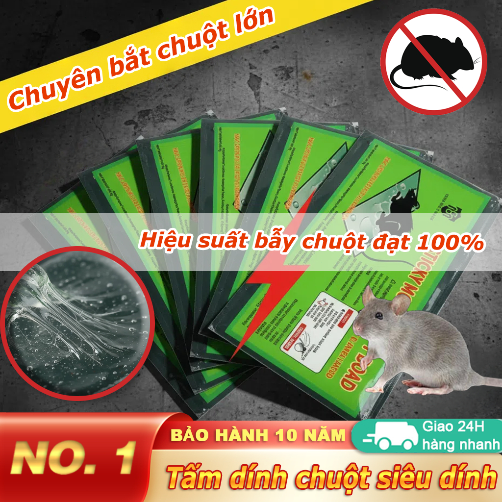 Keo Dính Chuột Siêu Dính Khổ Lớn - Bẫy Chuột Cống, Nhà Kho - An Toàn, Không Độc Hại - Combo Tái Sử Dụng Nhiều Lần