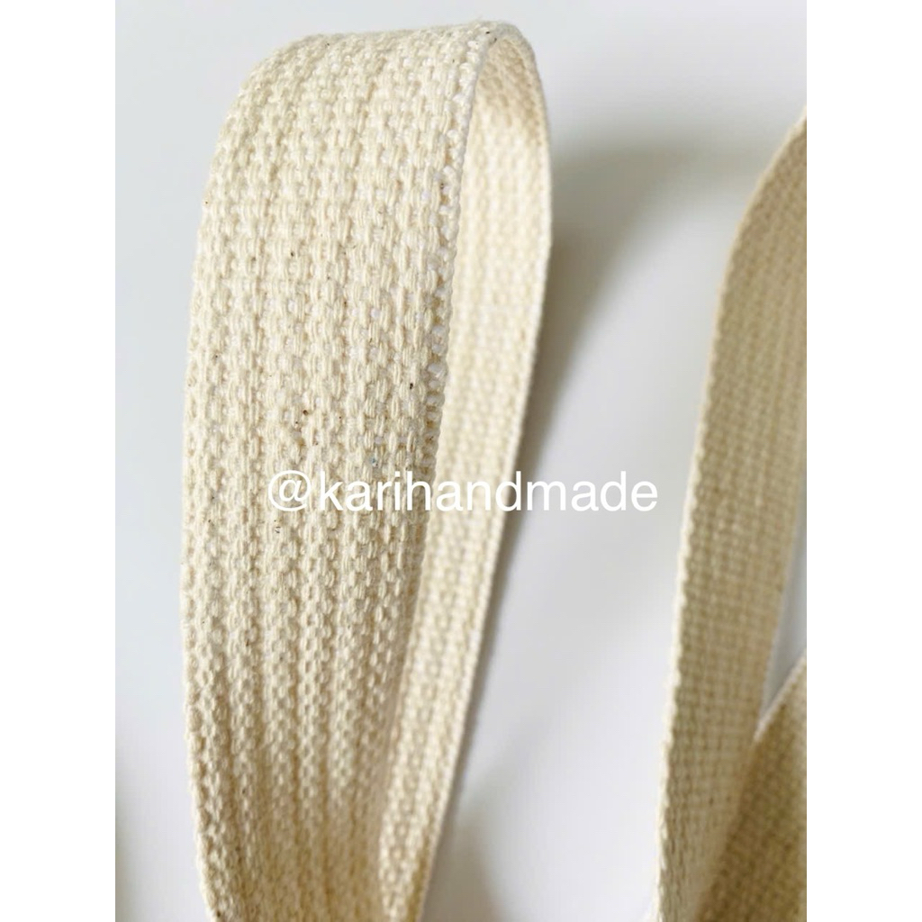 2 mét dây đai cotton 3cm làm quai túi tote balo
