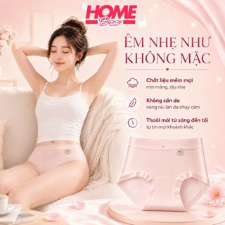 [HÀNG MỚI VỀ] Quần Lót Cotton Cạp Cao Ôm Mông Êm Ái, Quần Chip Nữ Đáy Kháng Khuẩn HOMEBRA L6017