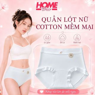 [HÀNG MỚI VỀ] Quần Lót Cotton Cạp Cao Ôm Mông Êm Ái, Quần Chip Nữ Đáy Kháng Khuẩn HOMEBRA L6017
