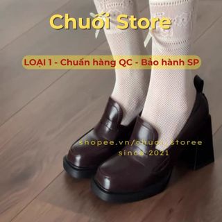 Giày oxford nữ da PU tổng hợp dệt vải đế cao su tinh tế sang chảnh quý phái nữ tính