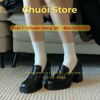 Giày oxford nữ da PU tổng hợp dệt vải đế cao su tinh tế sang chảnh quý phái nữ tính