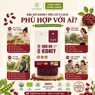 Đậu đỏ azuki, kidney hữu cơ C'LaVie 200g
