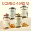 Combo Hạt Điều Cashou 4 Vị: Tỏi Ớt – Nướng Củi – Mix Hạt – Rang Muối | Giòn Bùi, Rang Mới, Không Ngấy