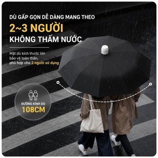 Ô Dù Tự Động Kèm Ống Đựng Chống Thấm | Ô Che Mưa Nắng Chống Tia UV Khung Kép Chống Gió Tay Cầm Chữ C