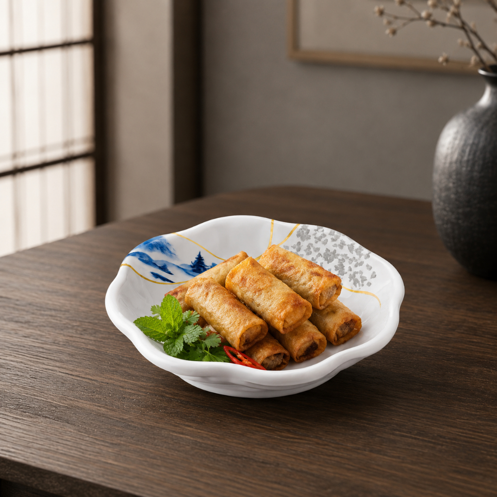 ĐĨA  313-6 MELAMINE A8 CAO CẤP – PHONG CÁCH PHƯƠNG ĐÔNG SANG TRỌNG