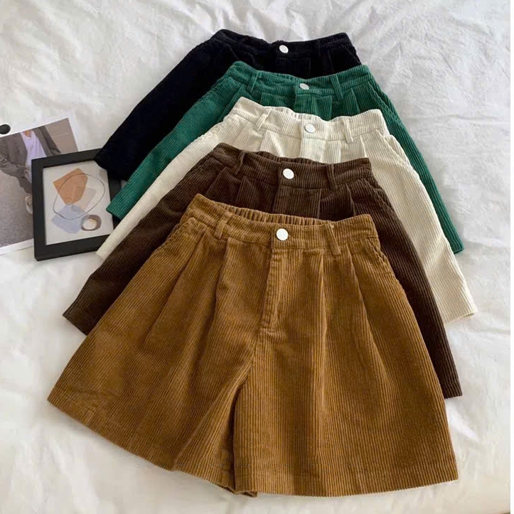 Quần Short Nữ Gân Nhung Mẫu Mới Vải Đẹp Cao Cấp Mặc Xinh Tôn Dáng m67