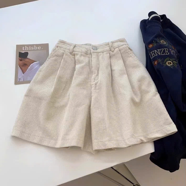 Quần Short Nữ Gân Nhung Mẫu Mới Vải Đẹp Cao Cấp Mặc Xinh Tôn Dáng m67