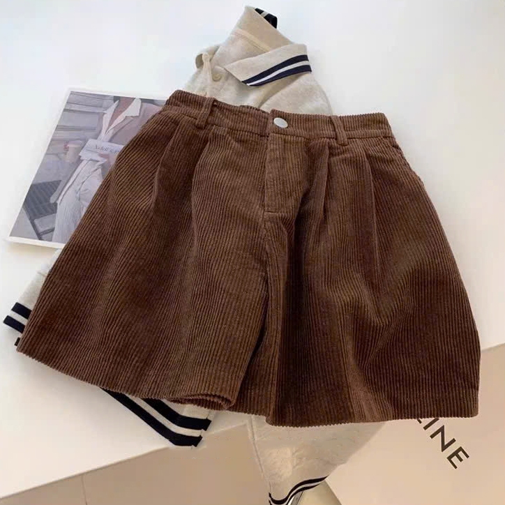 Quần Short Nữ Gân Nhung Mẫu Mới Vải Đẹp Cao Cấp Mặc Xinh Tôn Dáng m67