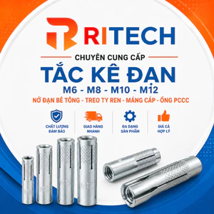 Tắc Kê Đạn RITECH M6 M8 M10 M12 Cho Ty Ren
