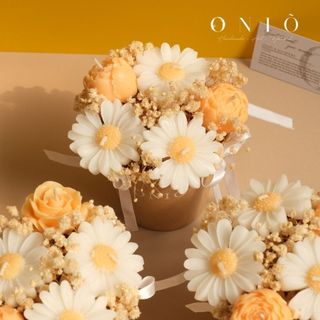 Hoa nến thơm, Hương thơm tinh dầu, quà tặng sinh nhật, quà tặng tốt nghiệp - Nắng Ban Mai - ONIÕ