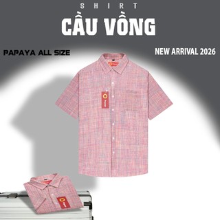 [ BIGSIZE UP TO 135KG ] Áo sơ mi cầu vồng nam nữ đều mặc được. SMCV1