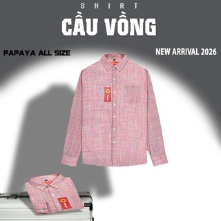 [ BIGSIZE UP TO 135KG ] Áo sơ mi cầu vồng nam nữ đều mặc được. SMCV1