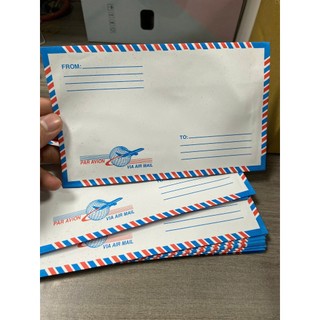 (Có Keo) Xấp 25 cái Bao thư bưu điện kt 11cm X 17cm / 11cm X 18cm