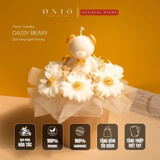 Hoa nến thơm, Hương thơm tinh dầu, quà tặng sinh nhật, quà tặng tốt nghiệp - Daisy Beary - ONIÕ