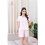 ST9395 Bộ pijama nữ đũi áo cộc quần sooc