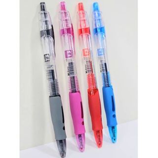LEAFBOOK Bút Bi Gel Nước Bấm LEX/LEA/KING T3 S08 Ngòi 0.5mm – Có Đệm Cầm, Viết Êm, Mực Ra Đều