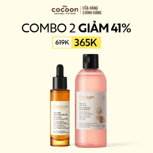 Combo 1 Tinh chất nghệ Hưng yên C10 - 10% Vitamin C 30ml + 1 Nước sen Hậu Giang Cocoon 310ml