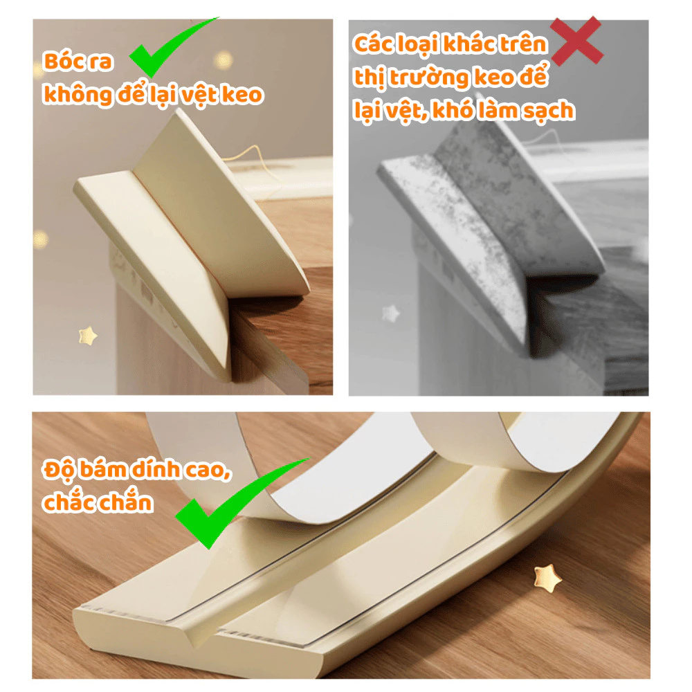 Đệm Xốp Bịt Góc Bàn, Đầu Giường Chống Va Chạm Cho Bé HOMIE Dải Bảo Vệ Bọc Cạnh Bàn,Chất Liệu An Toàn