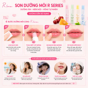 🌸 Rsarias Son Dưỡng Môi Hương Thơm Dịu Nhẹ – Môi Hồng Hào, Mềm Mượt Tự Nhiên