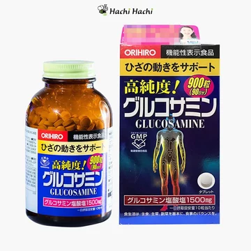 TPBVSK: Viên bổ xương khớp, hạn chế thoái khóa khớp, hỗ trợ xương khớp chắc khỏe Glucosamine Orihiro 900 viên