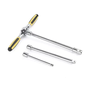 Bộ tay vặn chữ T bánh cóc đảo chiều 3 đầu chuyển đổi 1/4 - 3/8 - 1/2 inch