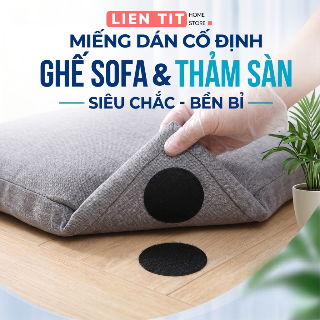Combo 5 Miếng Dán Cố Định Chống Trượt Cho Thảm, Lót Ghế, Ga Giường