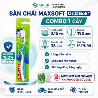 Bàn Chải Dr.Obok+ Maxsoft Lông Mềm Làm Sạch Răng Miệng Combo Tiết Kiệm Chính Hãng