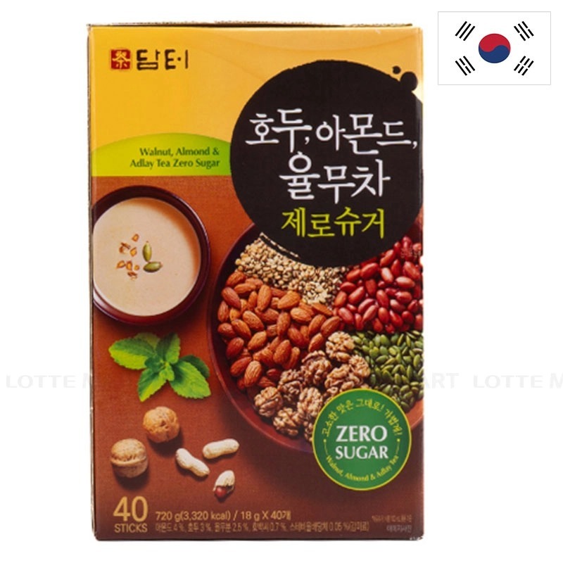 Bột Ngũ Cốc Damtuh Hàn Quốc 40-50 Gói, Ngũ Cốc Óc Chó Hạnh Nhân Ý Dĩ, Mè Đen, 15 Loại Hạt Thơm Ngon