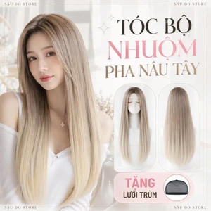 TÓC BỘ NHUỘM PHA NÂU TÂY CÓ DA ĐẦU HÀNG HIẾM SIÊU ĐẸP