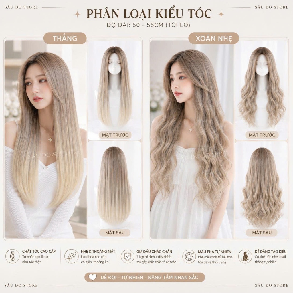 [TOP BÁN CHẠY] TÓC BỘ NHUỘM PHA NÂU TÂY CÓ DA ĐẦU HÀNG HIẾM SIÊU ĐẸP