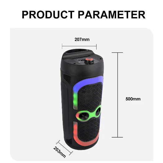 Loa đôi 6,5 inch Loa Bluetooth Loa di động Loa LED Loa karaoke Loa micro – 7