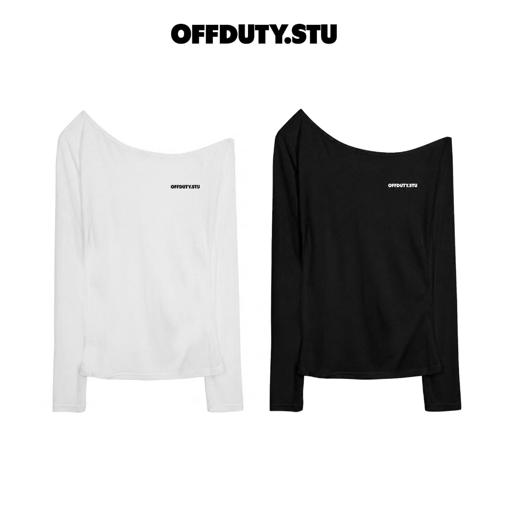 [Deal Mở Bán] GLITTER LONGSLEEVE - Áo tay dài cotton giấy in chữ kim tuyến OFFDUTY.STU