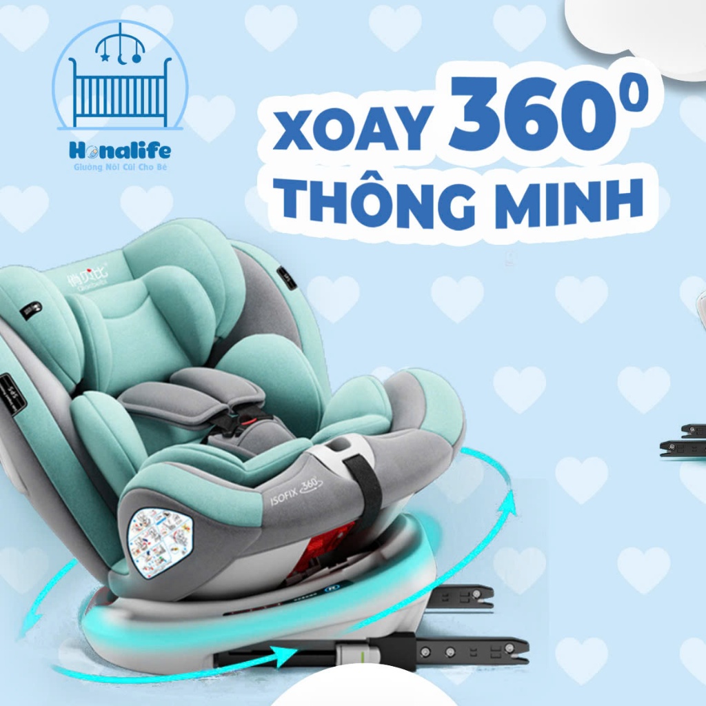 Ghế ngồi ô tô cho bé Honalife HONA159 - An toàn, thông minh, đồng hành cùng bé