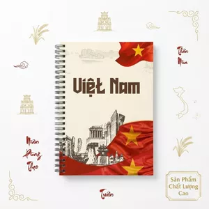 Sổ lò xo A5 tôi là người việt nam kẻ ngang, 160 trang