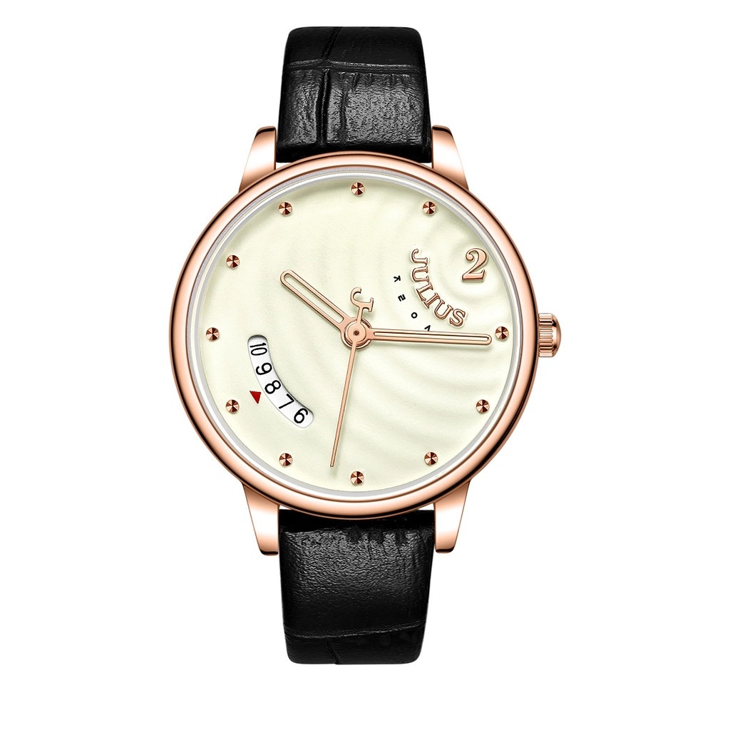 Đồng Hồ Nam JA-1391M Julius Hàn Quốc Dây Da (2 Màu)